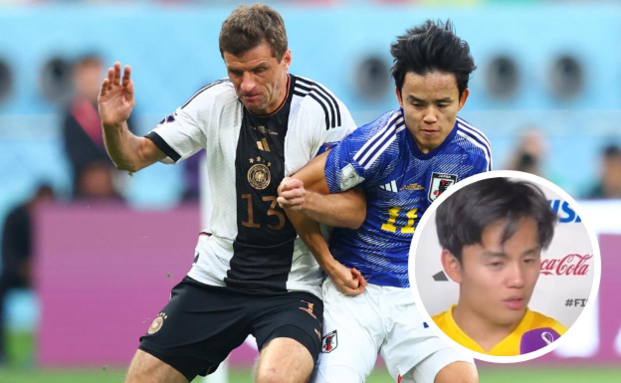 Take Kubo, pugnando con Muller.