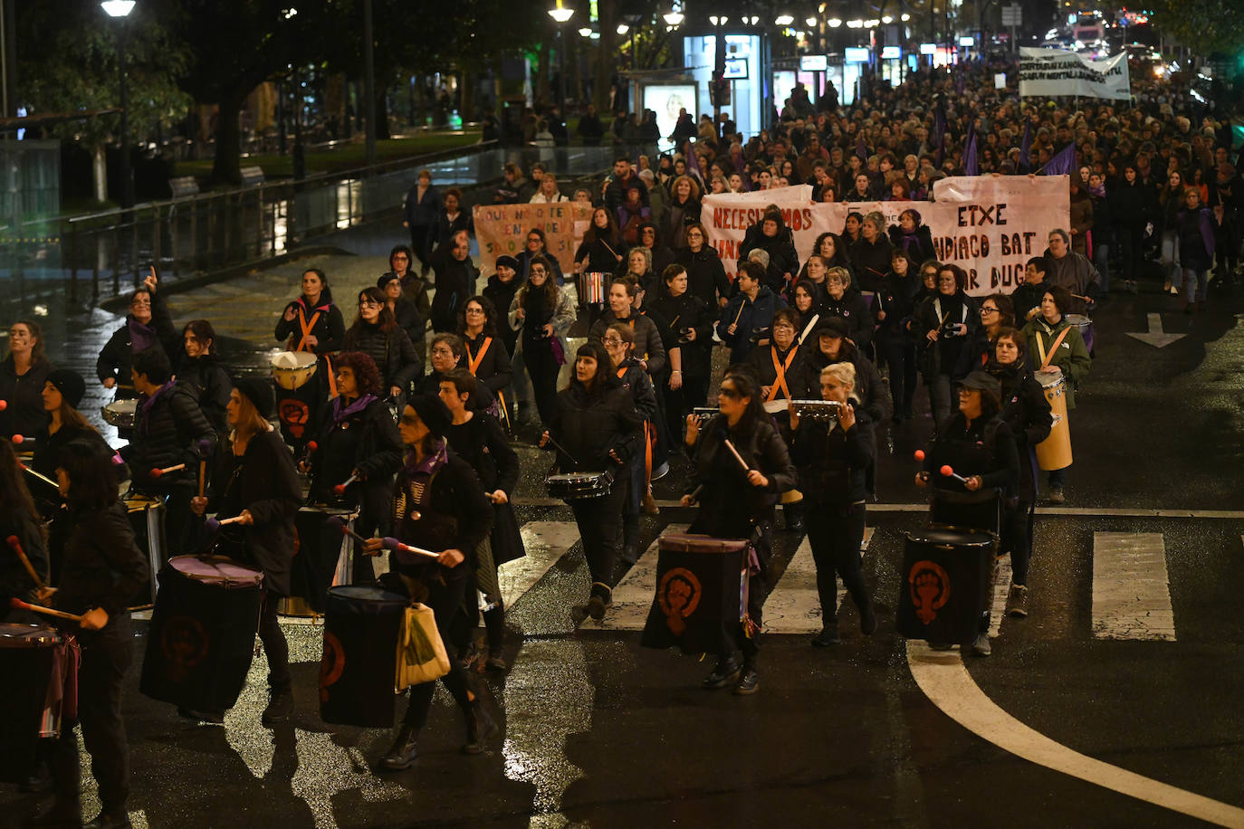 Manifestación en San Sebastián.