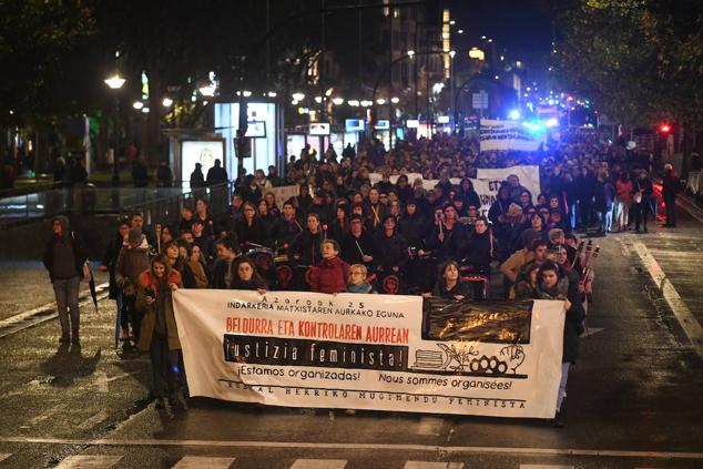Manifestación en San Sebastián.