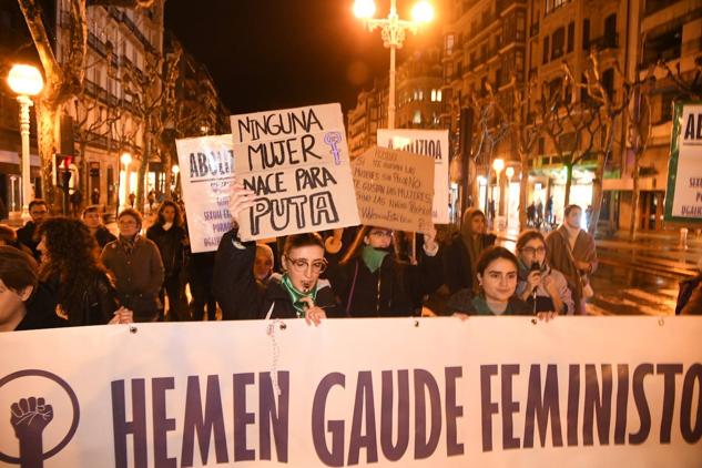Manifestación en San Sebastián.