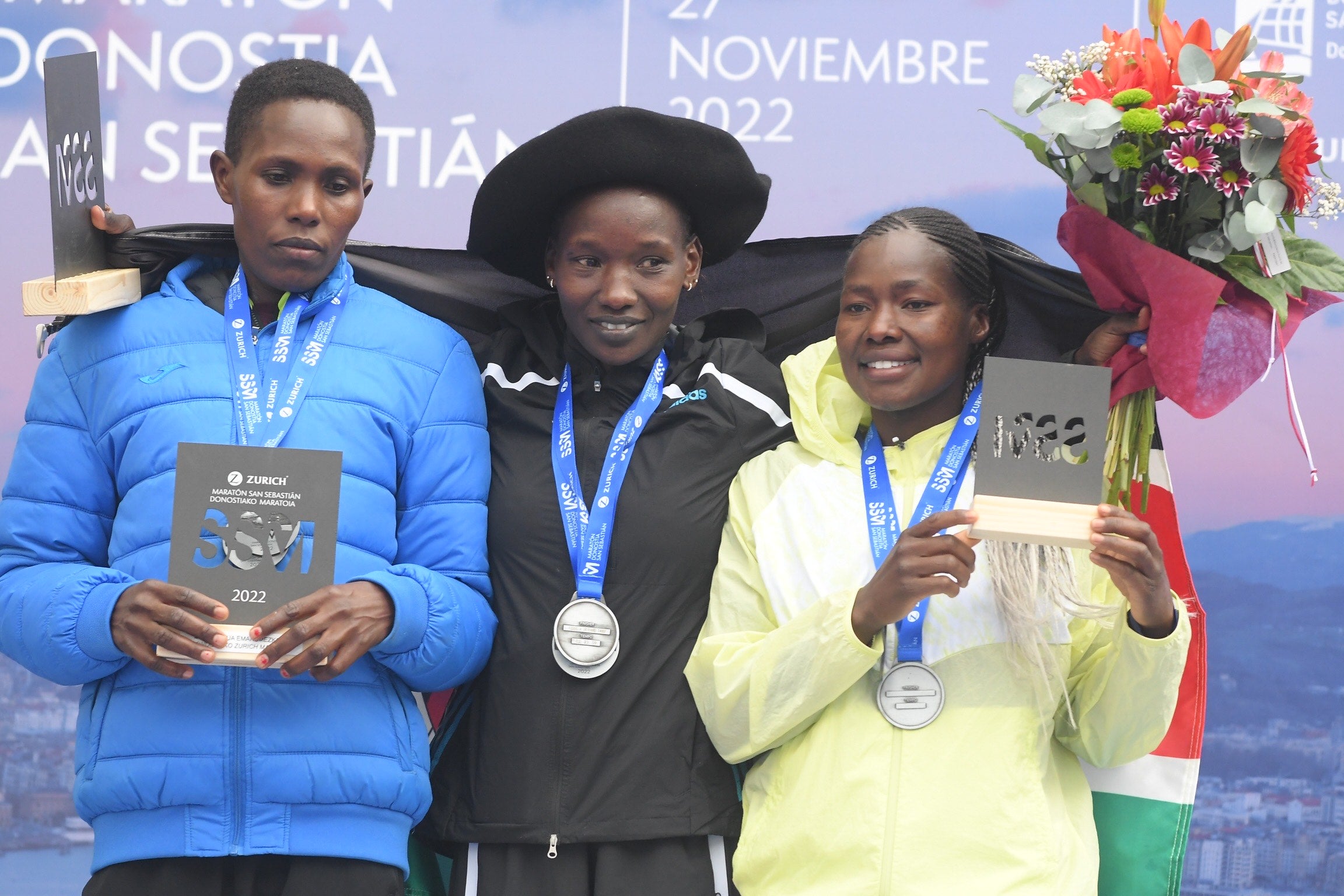 Podio femenino maratón