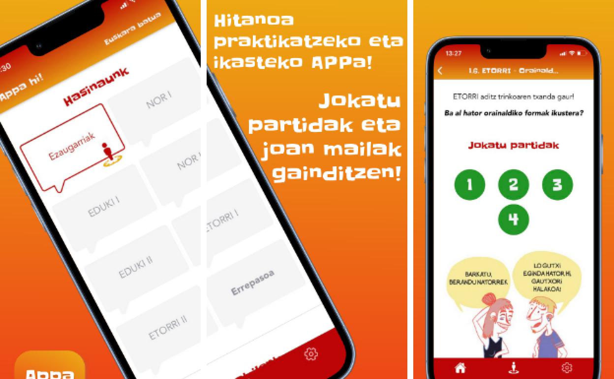 Appa hi!: Hitanoa bost astetan ikasteko aplikazioa