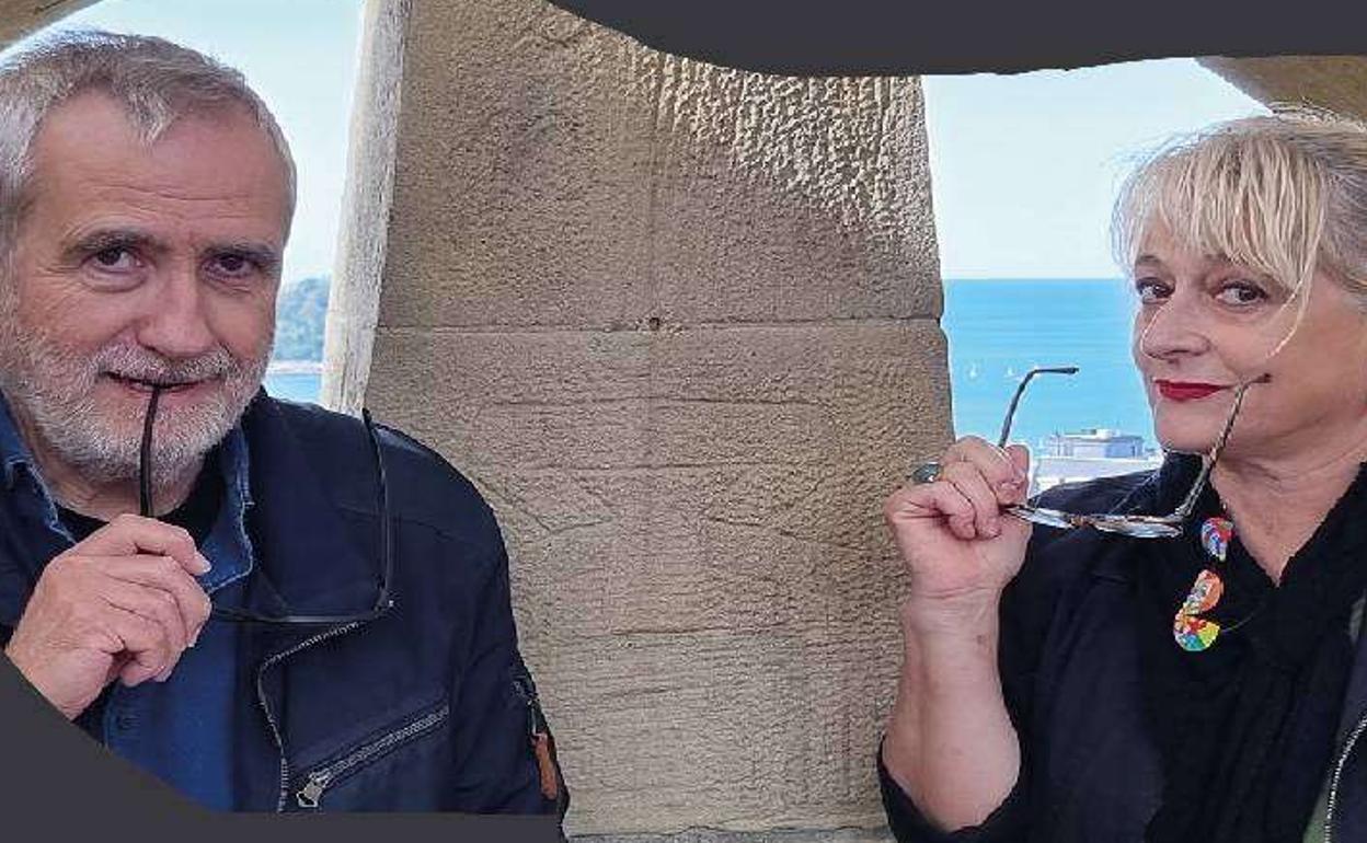 Isidoro Fernandez eta Aizpea Goenaga, emanaldia iragartzeko argazkian.