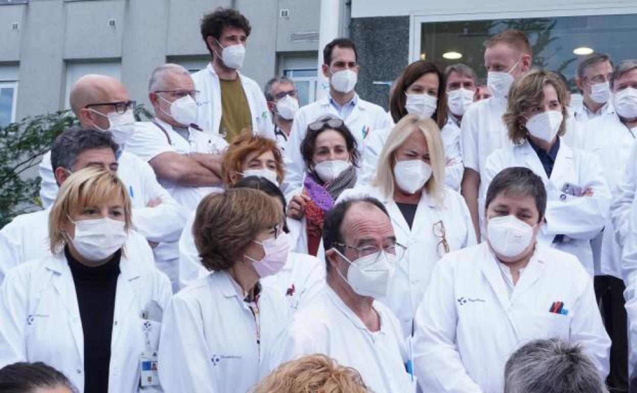 Concentración en el Hospital Donostia.