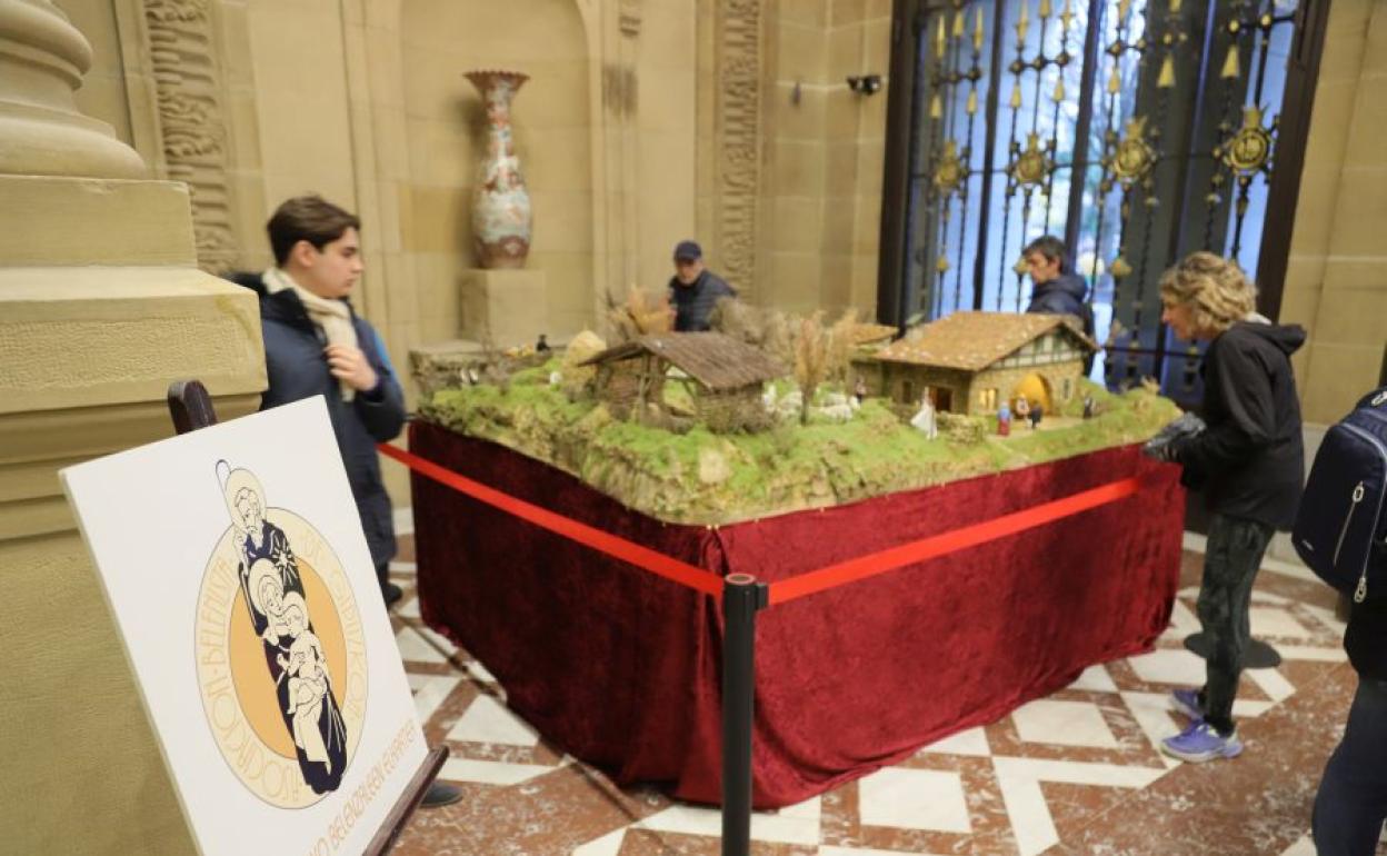 Desde este lunes puede visitarse además el Belén montado por la Asociación Belenista de Gipuzkoa. 