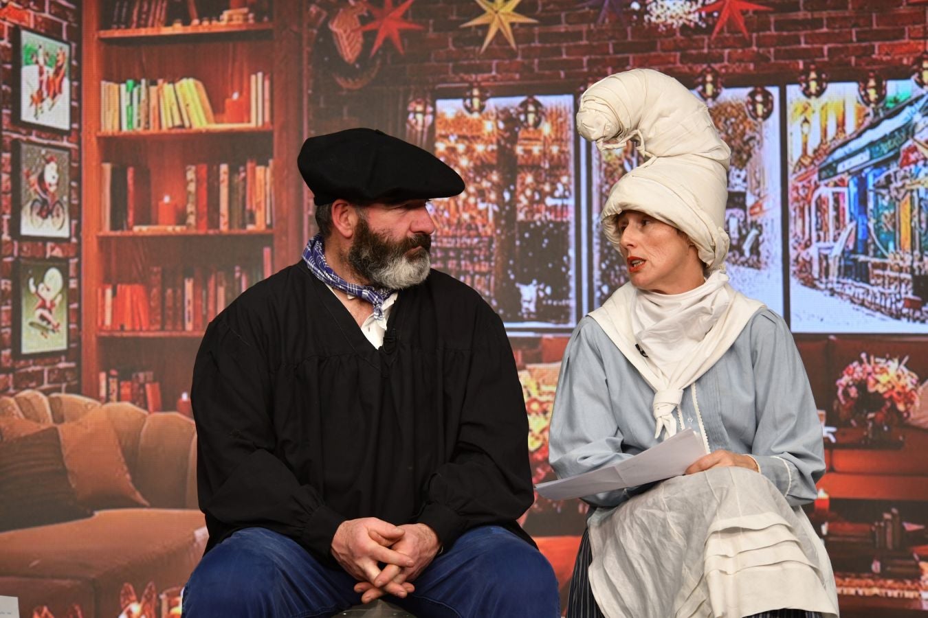 Fotos: Olentzero eta Mari Domingi, El Diario Vasco-n