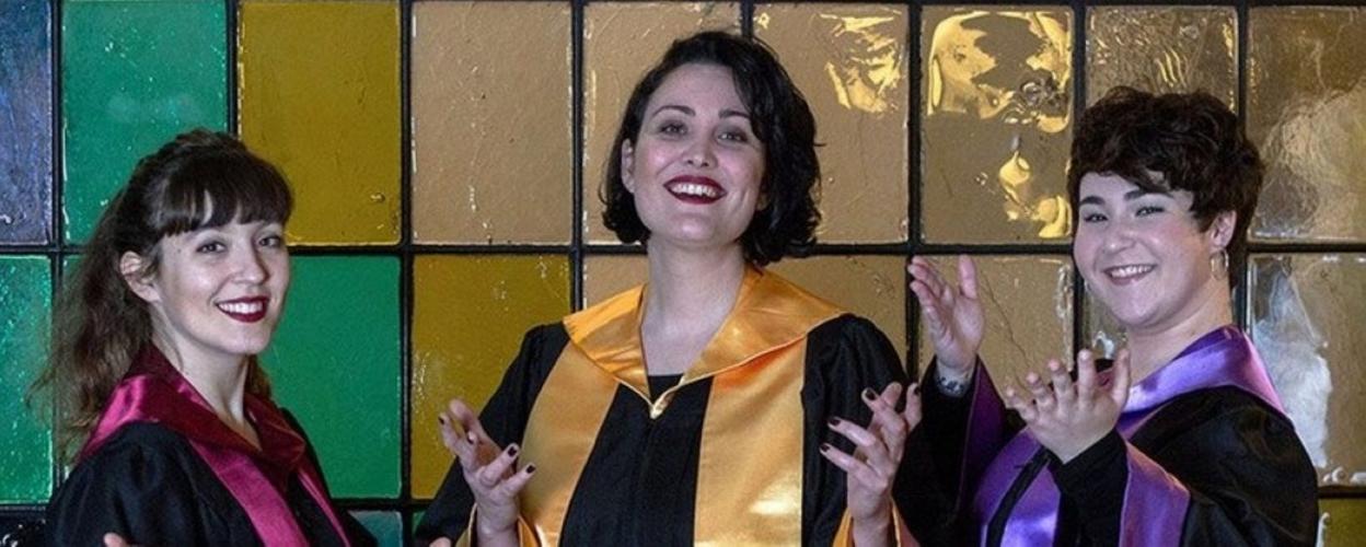 Integrantes del grupo donostiarra de góspel Ispirit que actuarán esta tarde-noche en Arkupe. 