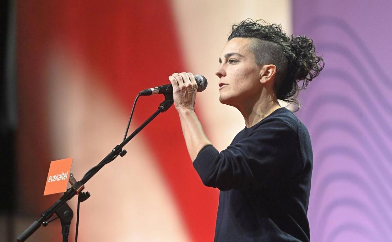 Maialen Lujanbio durante la final de este 18 de diciembre en Iruña. 