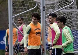 Blanco-Leschuk durante un entrenamiento
