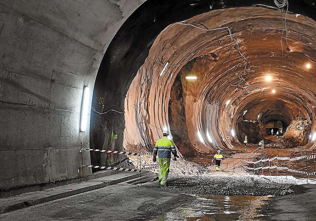 Imagen de archivo de las obras del Topo en Errondo.