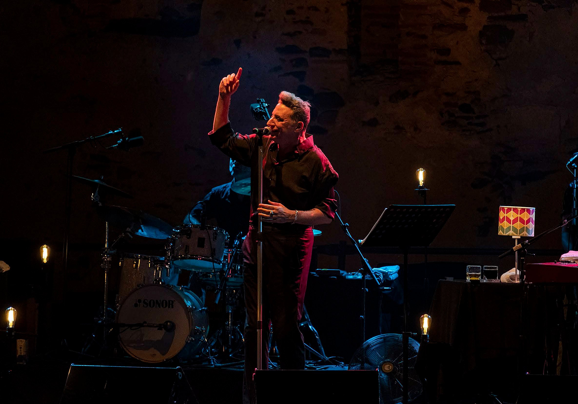 Loquillo en uno de los conciertos.