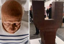 'Aquí murió Picasso', de Eugenio Merino.. ''Sin título', de Chillida, la pieza más cara de ARCO