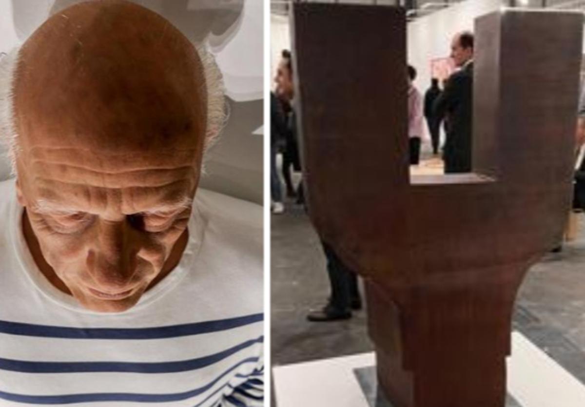 'Aquí murió Picasso', de Eugenio Merino.. ''Sin título', de Chillida, la pieza más cara de ARCO