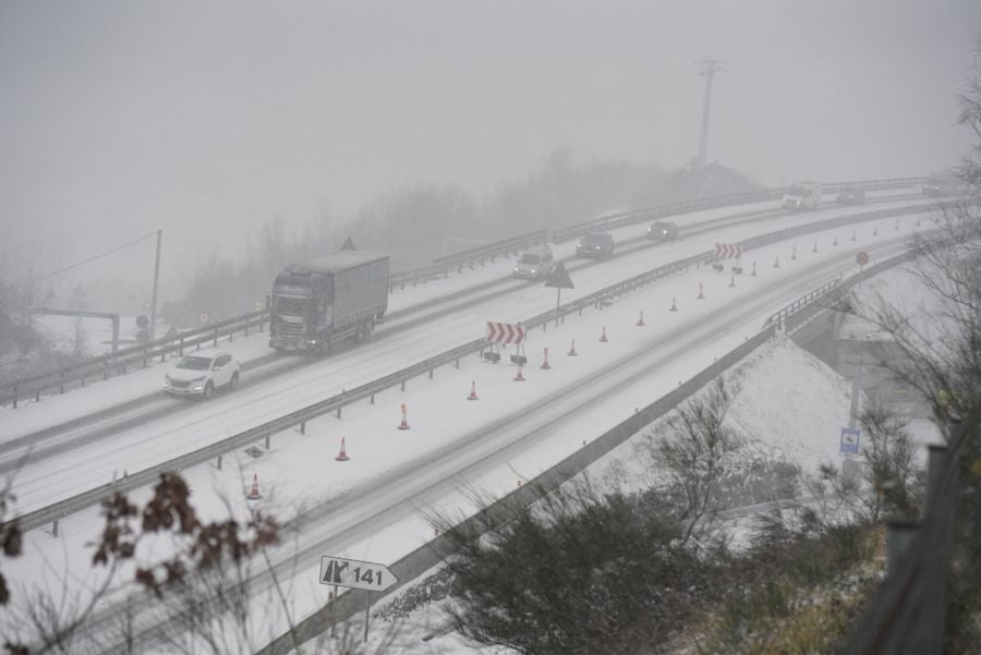 Nieve en Gipuzkoa: El manto blanco se extiende por el territorio