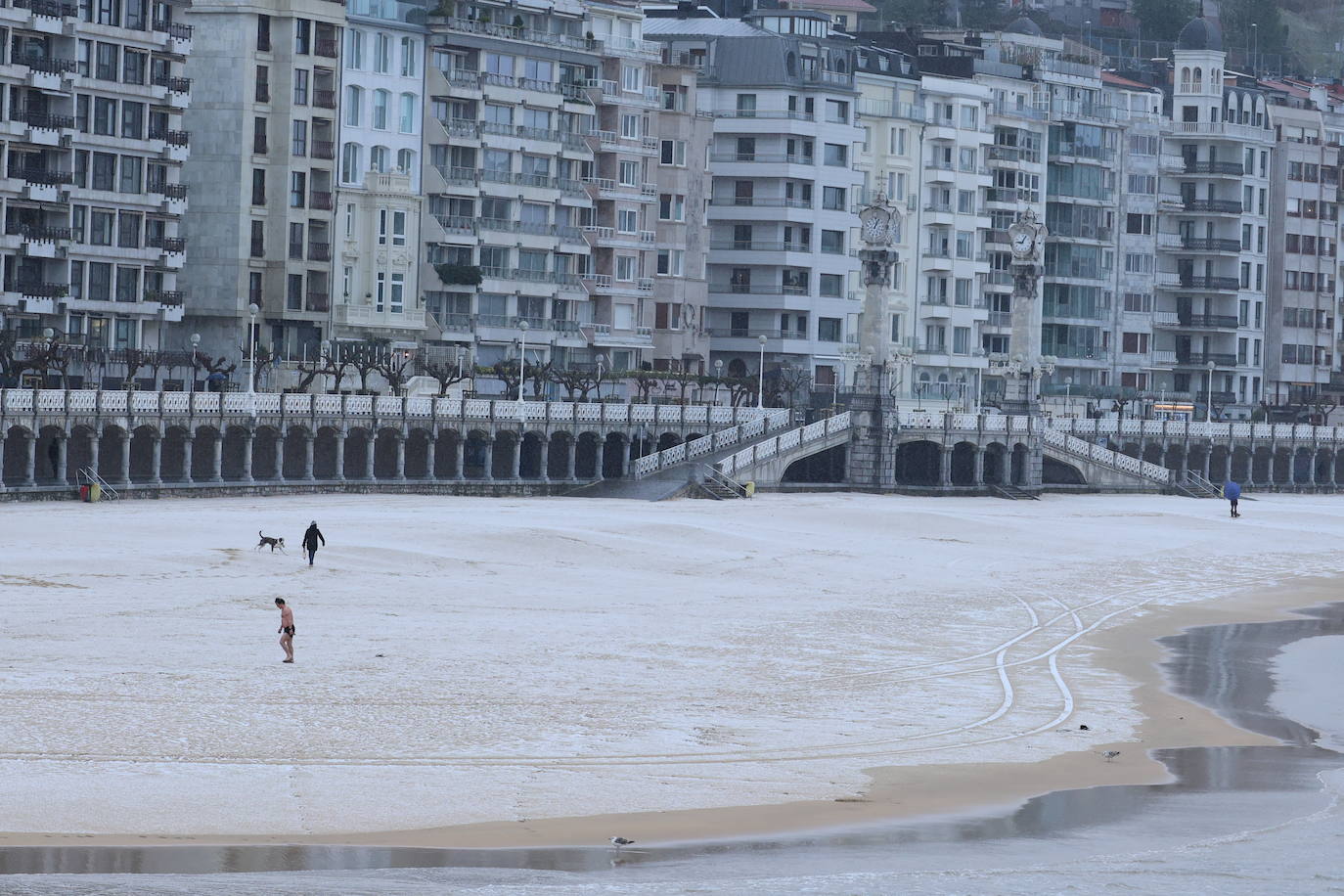 Nieve en Gipuzkoa: El manto blanco se extiende por el territorio