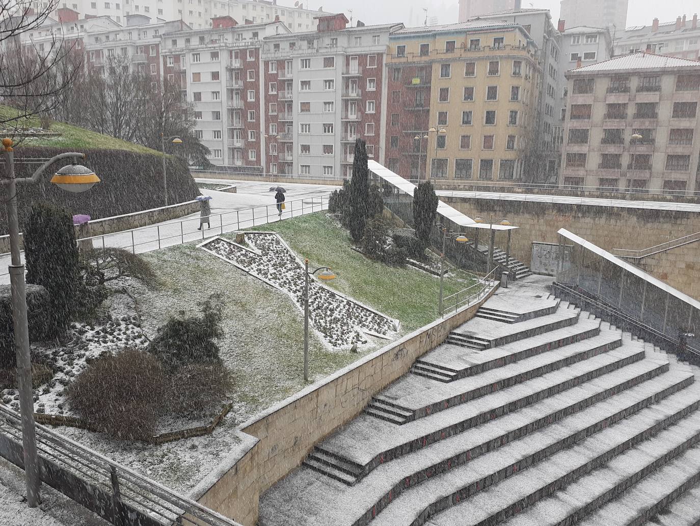 Nieve en Gipuzkoa: El manto blanco se extiende por el territorio