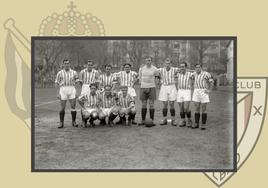 Imagen de la plantilla de la Real Sociedad en Atotxa en 1933.