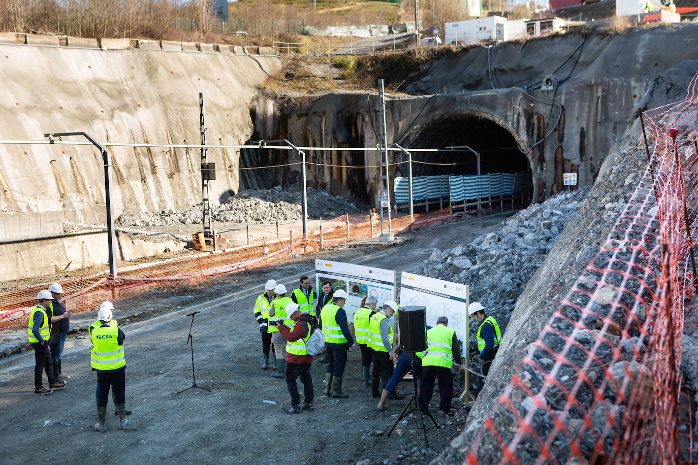 Así van las obras del TAV en Gaintxurizketa