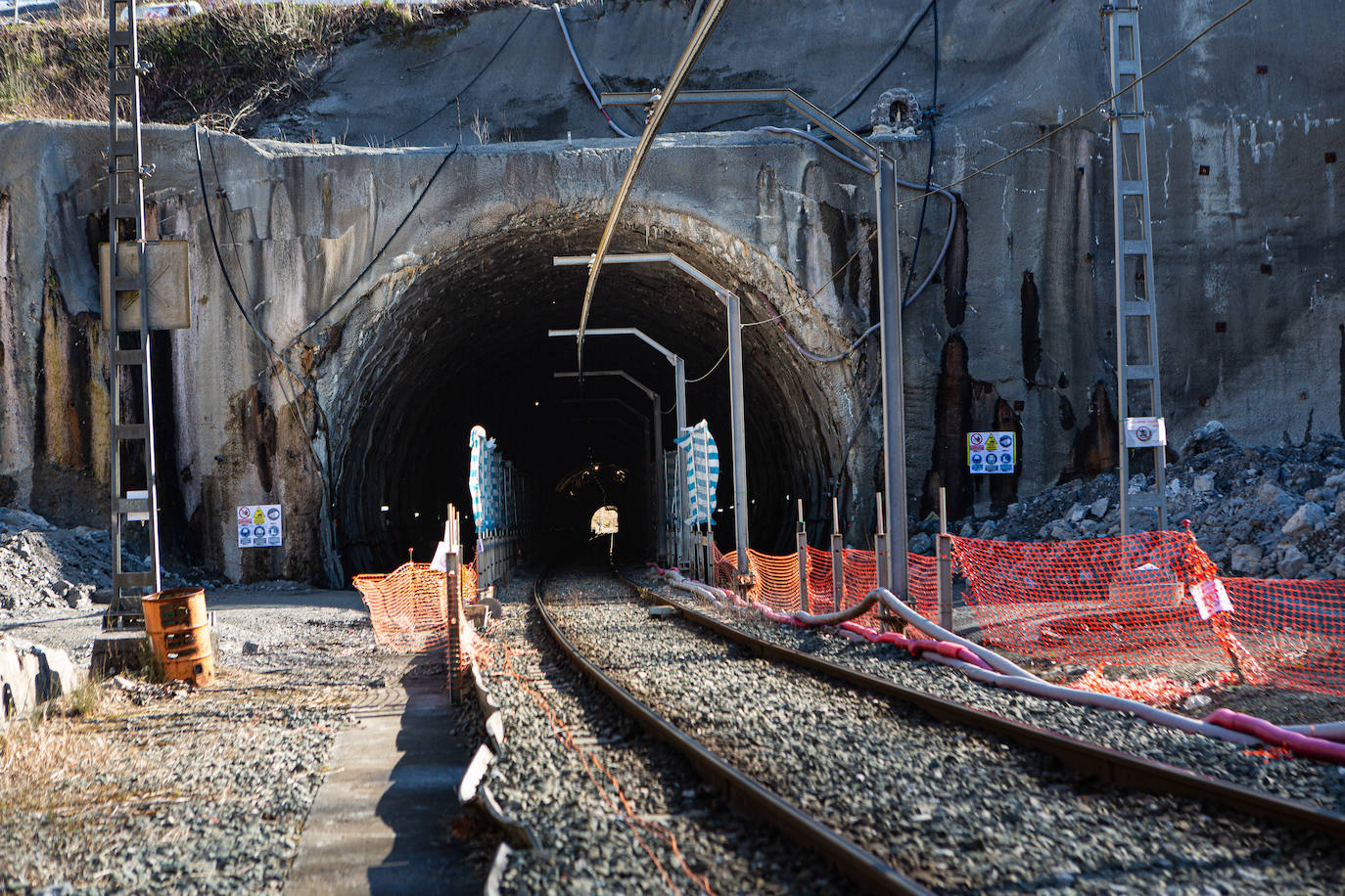 Así van las obras del TAV en Gaintxurizketa