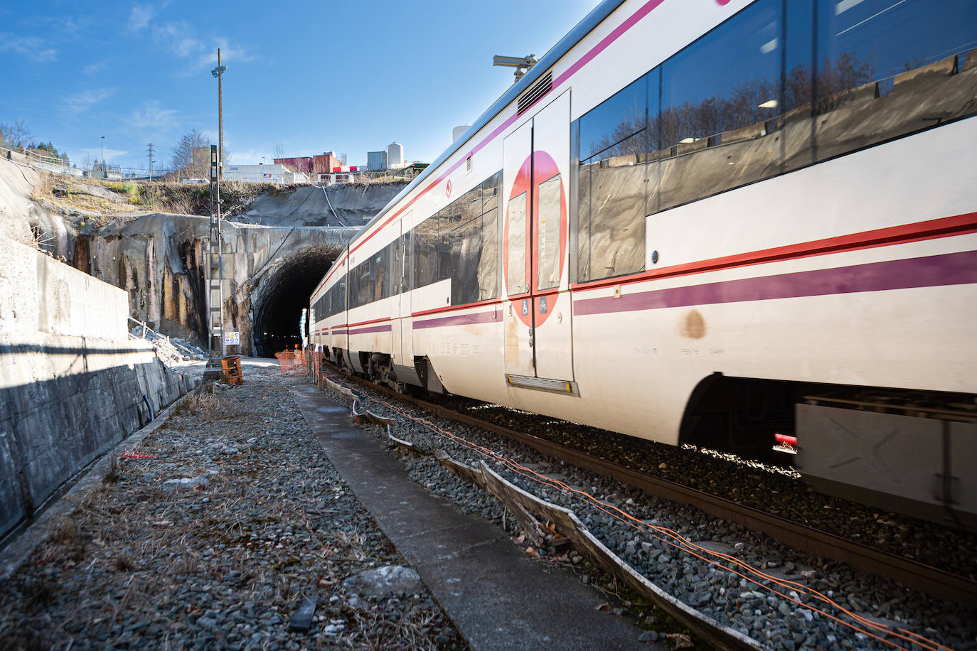 Así van las obras del TAV en Gaintxurizketa