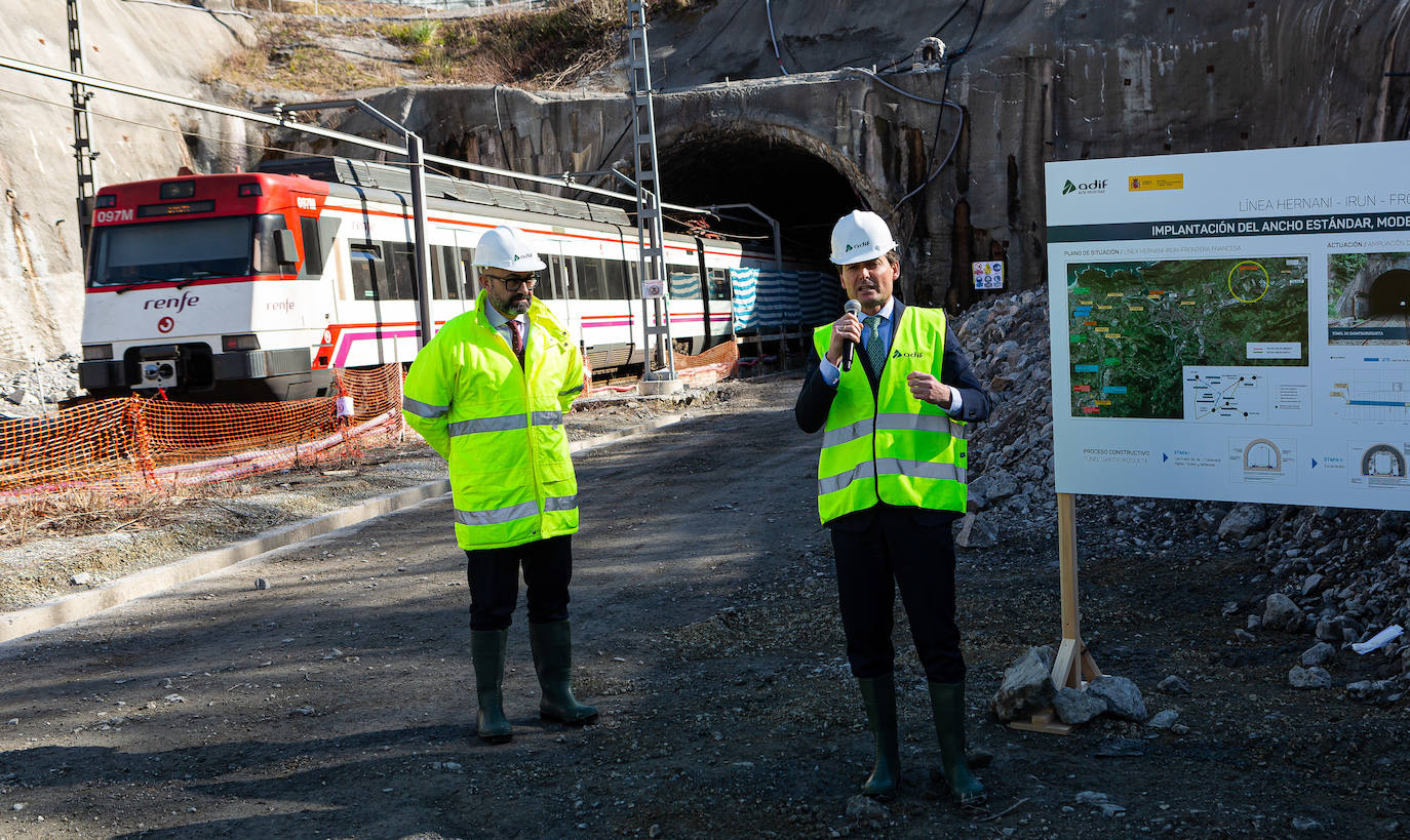 Así van las obras del TAV en Gaintxurizketa