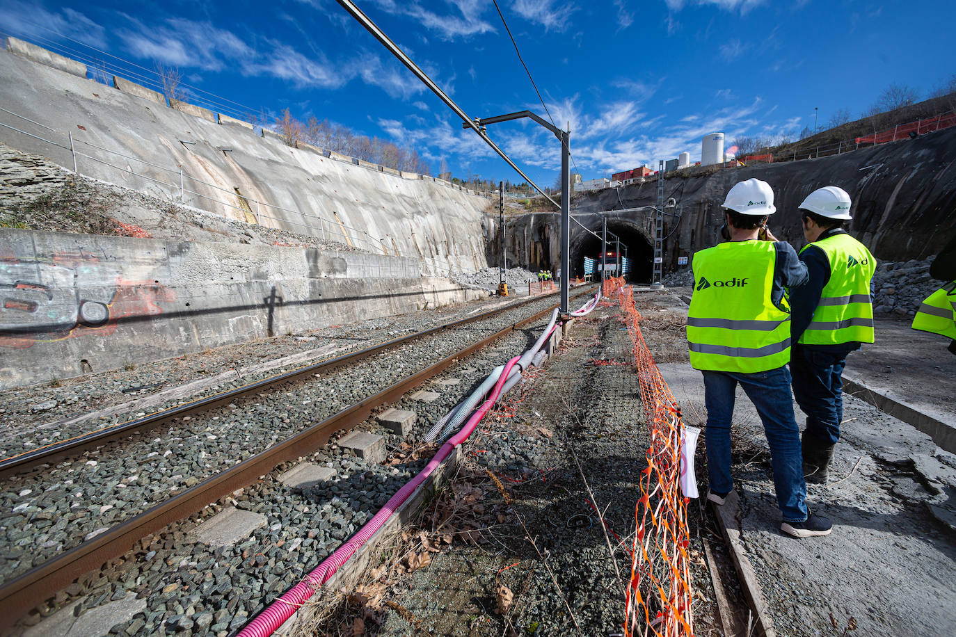 Así van las obras del TAV en Gaintxurizketa