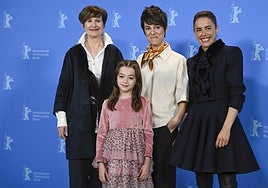Itziar Lazkano, Sofía Otero, Estibaliz Urresola eta Patricia López Arnaiz, Berlinalen.