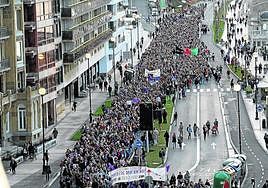 Manifestantes a favor de la caza en Madrid. Esta actividad cuenta con 700.000 licencias en España. p