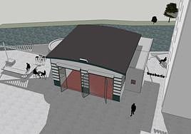 La remodelación del edificio de la Bombería de la calle Arana permitirá convertirlo en un espacio con múltiples usos.