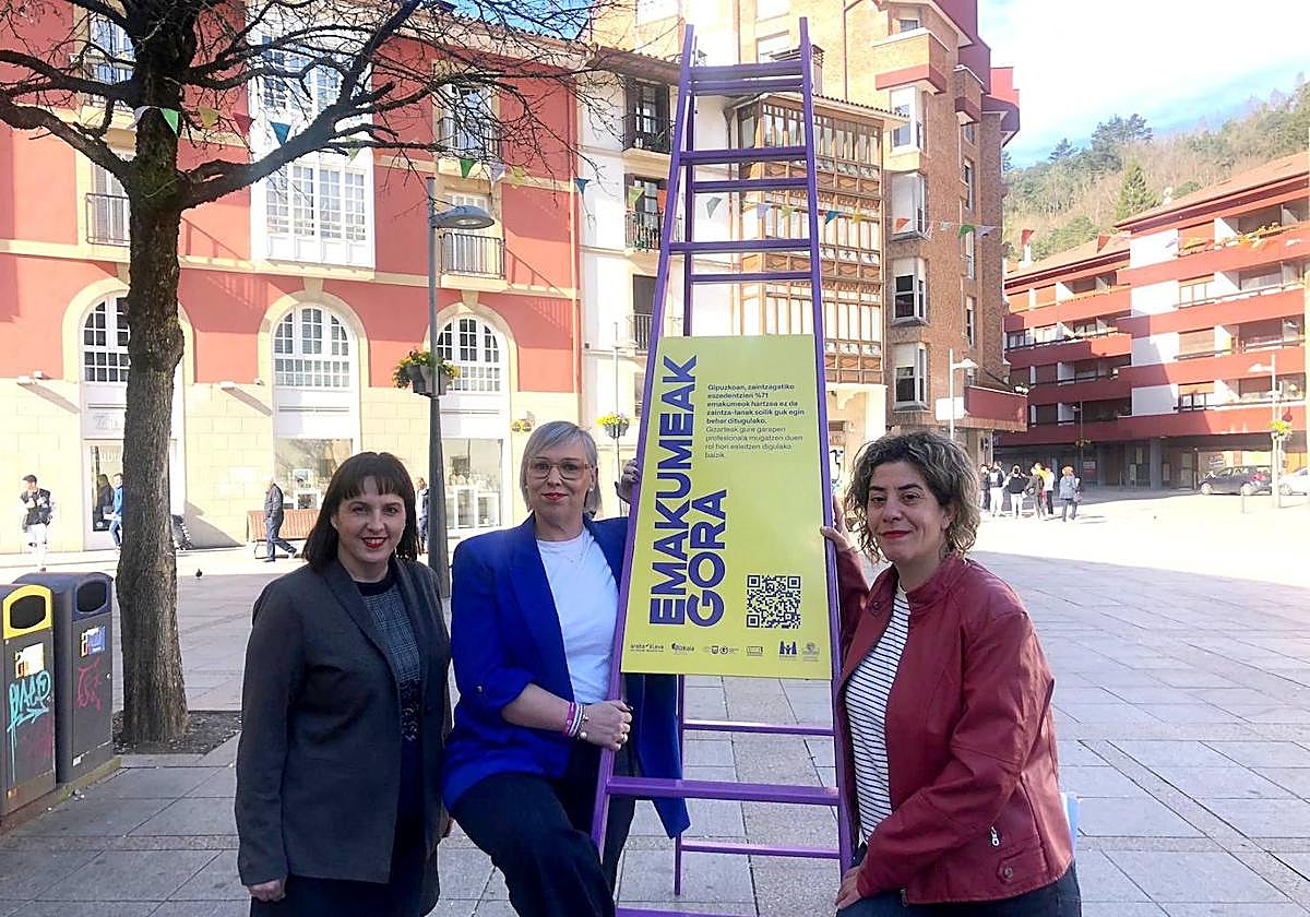 Presentación de la iniciativa este lunes a primera hora en Seber Altube con la directora foral Nerea Isasi.