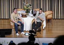 Andoni Luis Aduriz y Dabiz Muñoz, en su charla en el BCC.