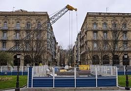 Las obras del Topo han causado molestias durante años en el entorno de la calle San Martín de Donostia.