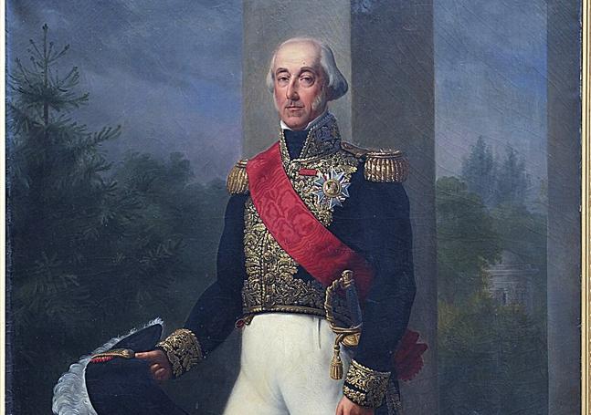 El duque de Borbón, Luis Enrique de Borbón-Condé, por Pierre-Louis Delaval, hacia 1826.