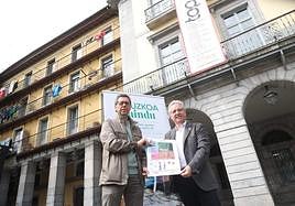 Imagen de la presentación realizada este martes en la Plaza Euskal Herria de Tolosa.