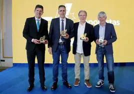 Olano, Indurain, Lasa y Lejarreta recibieron el premio Deportistas 5 Estrellas 2023.