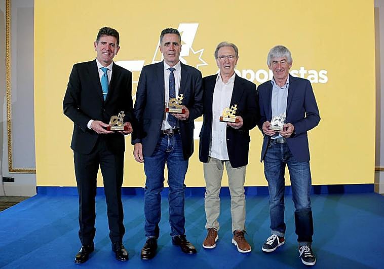 Olano, Indurain, Lasa y Lejarreta recibieron el premio Deportistas 5 Estrellas 2023.