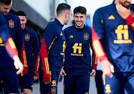 Martin Zubimendi, con la selección española.