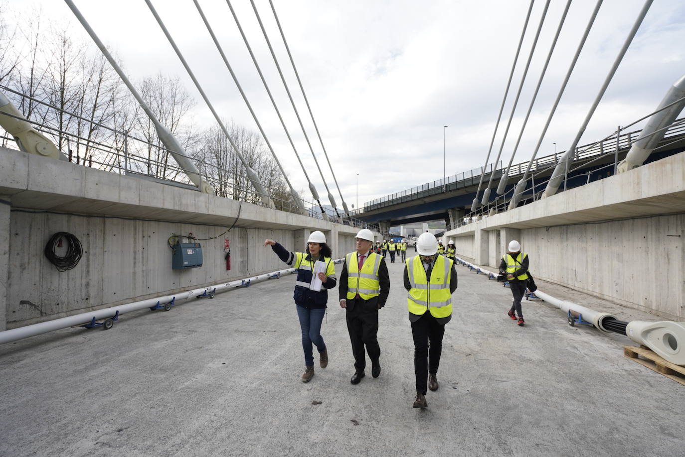 Transportes concluirá en un año el tramo de la Y vasca entre Hernani y Astigarraga