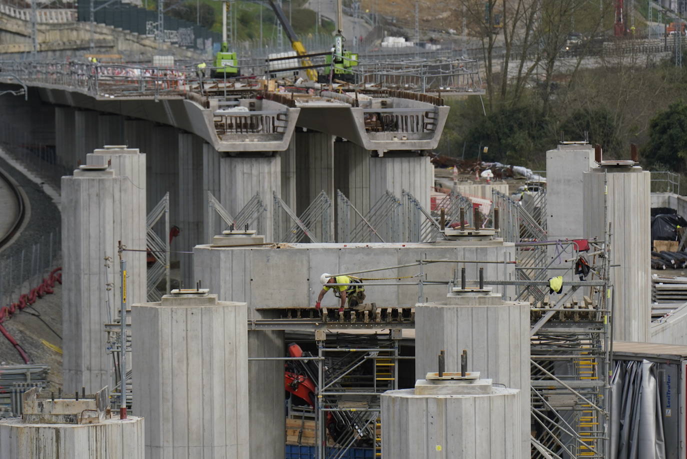 Transportes concluirá en un año el tramo de la Y vasca entre Hernani y Astigarraga