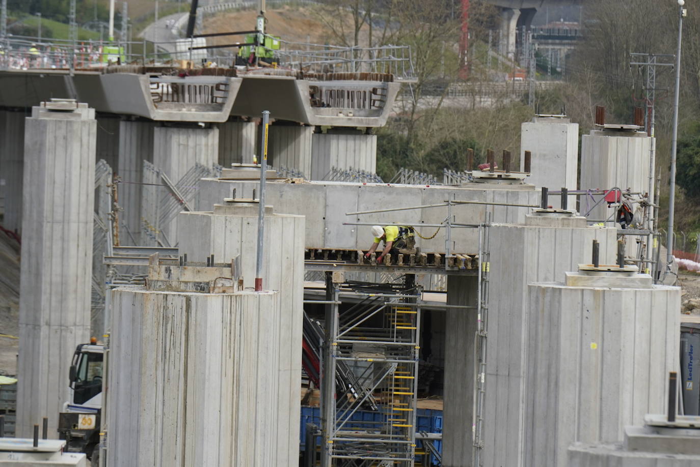 Transportes concluirá en un año el tramo de la Y vasca entre Hernani y Astigarraga