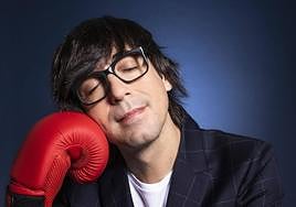 Luis Piedrahita, preparado para hacer reír al público.