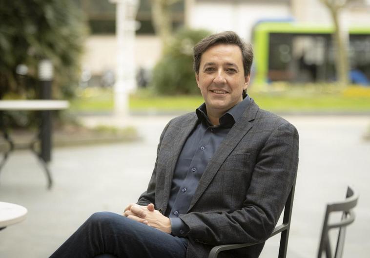 Darío Gil, ayer en San Sebastián a escasas horas de presentar hoy el ordenador cuántico de IBM.