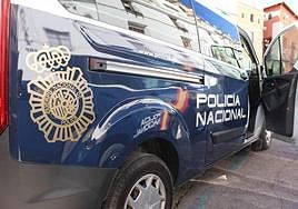 Un furgón de la Policía Nacional.