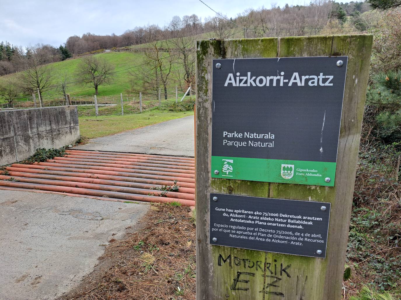 Aitzorrotz, una mole sobre el Alto Deba