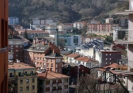 Vista de la ciudad de Eibar.