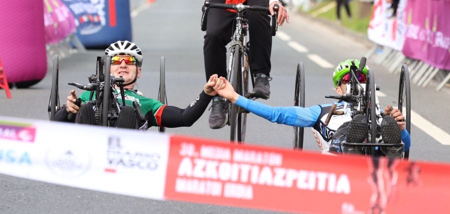 La llegada de la Azkoitia - Azpeitia, en imágenes