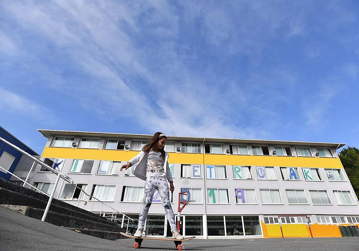 Vista de la ikastola Salbatore de Zarautz