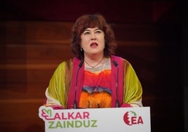 La secretaria general de Eusko Alkartasuna, Eba Blanco.