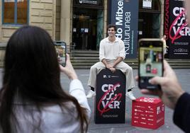 José Pastor, ayer en Donostia.