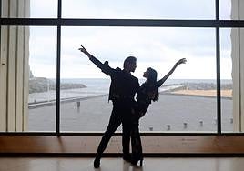 Lucía Lacarra y Matthew Golding, este lunes en el Kursaal.